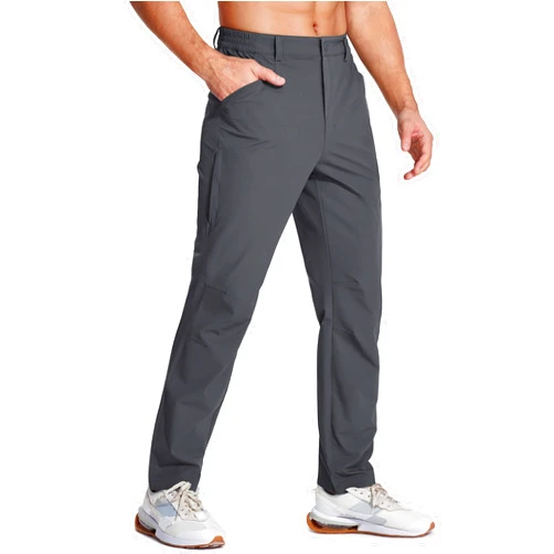 MAGCOMSEN Men's Lightweight Hiking Pants with 4 Pockets Water Resistant Quick Dry Fishing Travel Work Outddoor Pants
