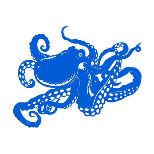 Ecqizer Metal Octopus Wall Art Decor 14.6 x 11.4 Inches,Nautical Wall Decor,Octopus Bathroom Decor,Ocean Wall Decor,Coastal Wall Decor for Your Home