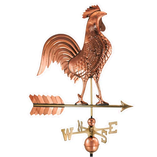 Good Directions Large Rooster Weathervane - Pure Copper by Good Directions