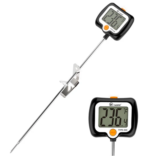 KT THERMO Digital Candy Thermometer, LCD Instant Read Food Meat Thermometer with 10