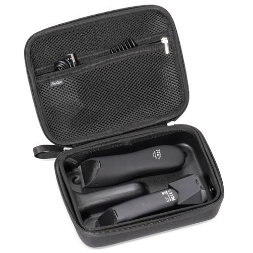 ProCase Hard Case for Meridian Trimmer and Shaver, Electric Groin Body Pubic Hair Trimmer Organizer, Travel Carrying Bag for Electric Razor and Accessories, With Removable tray -Black (Case Only)