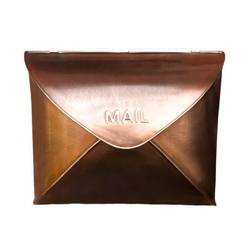 NACH Wall Mount Mailboxes for Outside, 11 x 5 x 8.75 inch Copper Wall Mailboxes for Outside, Waterproof Mailboxes for Outside - Envelope Mailbox