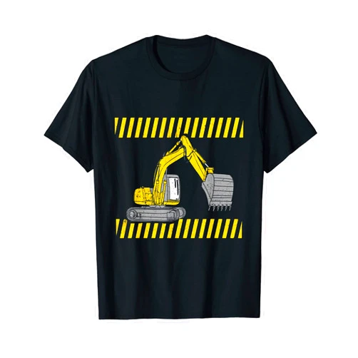Baggerfahrer Baggerführer Bagger Kind Bauarbeiter Excavator Gift Digger Driver Construction Site Children Construction Vehicle T-Shirt