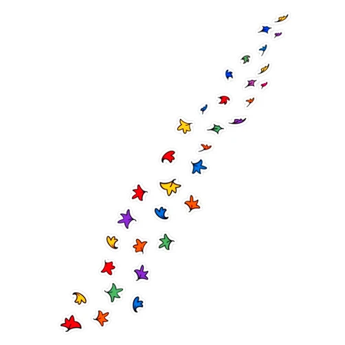 CRR Graphics Heartstopper Leaves - Rainbow Colors Bumper Sticker Vinyl Decal 5