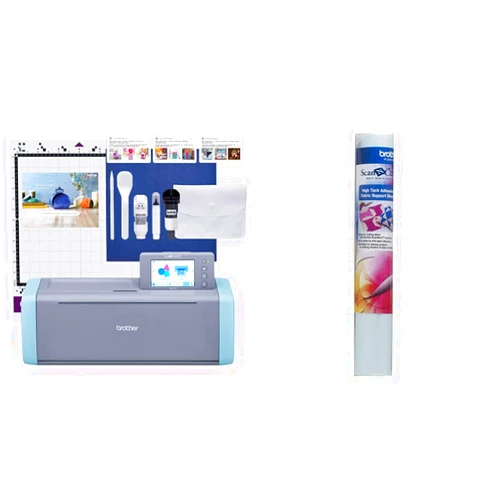 Brother ScanNCut SDX125E Electronic Cutting Machine Bundle with Fabric Support Sheets