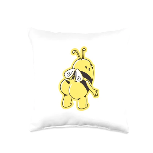Bienenkönigin Bienenvolk, lustige Sprüche Funny Honey Bee Comic Drawing for Men Women Children Throw Pillow, 16x16, Multicolor