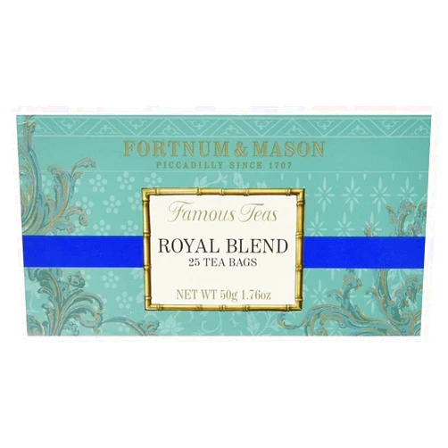 Fortnum & Mason Fortnum and Mason. Royal Blend 25 Tea Bags 50g 1.76oz (1 Pack) Cellophane Sealed Box