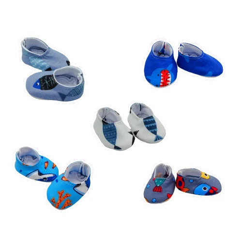 Xunwa 5 Pairs of Dolls Shoes for 10-11-12 Inch Alive Baby Doll Boy (pattern4)