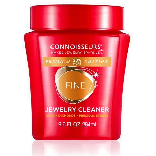 CONNOISSEURS Premium Edition Jewelry Cleaner, Value Size 9.6oz - Pick from Fine, Silver or Delicate Jewelry Cleaner