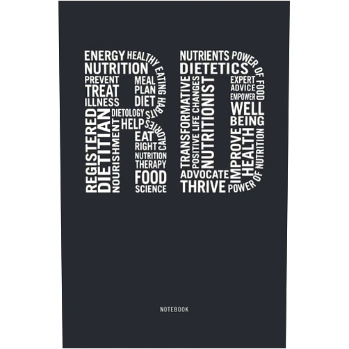 RDNs Notebooks Registered Dietitian Notebook: Dietetics Student Dietitian Gift Blank Lined RD Nutritionist Journal