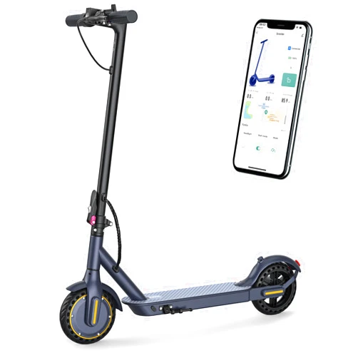 NAVIC Electric Scooter, Up to 19 Mph, 18-23 Miles Range Foldable E-Scooter for Adults, Electric Scooter Adults with App Control, Dual Braking System for Commuting