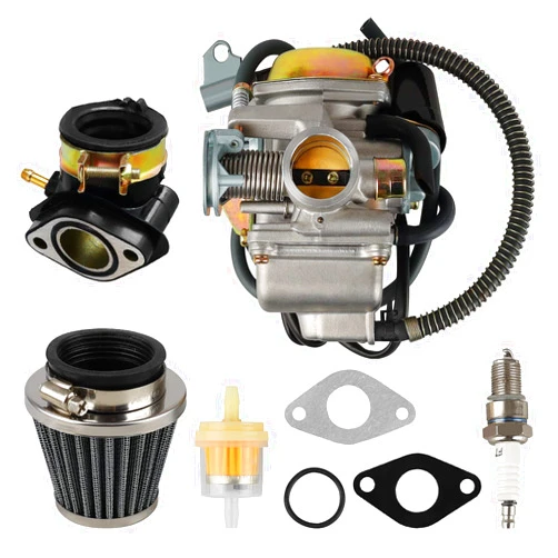 Onsnail 150cc Carburetor for GY6 4 Stroke Engines 125cc 150cc 152QMJ 157QMI PD24J 24mm for Motorcycle Scooter ATV Go Kart with Electric Choke