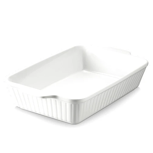 DOWAN Casserole Dish, 9x13 Ceramic Baking Dish, Large Lasagna Pan Deep for Oven, 4.2 Quarts Baking Pan with Handles, Oven Safe and Durable Bakeware for Lasagna, Wedding Gift, White