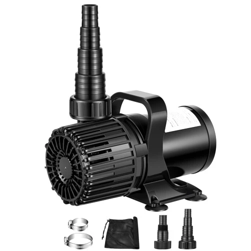 VIVOSUN 2700 GPH Submersible Water Pump with Barrier Bag, 120W Pond Pump, Ultra Quiet Aquarium Pump with 15FT. Lift Height for Pond, Waterfall, Fish Tank, Statuary, Hydroponic