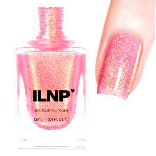 ILNP Cosmetics, Inc. ILNP Sweet Tooth - Cotton Candy Pink Shimmer Nail Polish - Vegan, Cruelty Free, Non Toxic