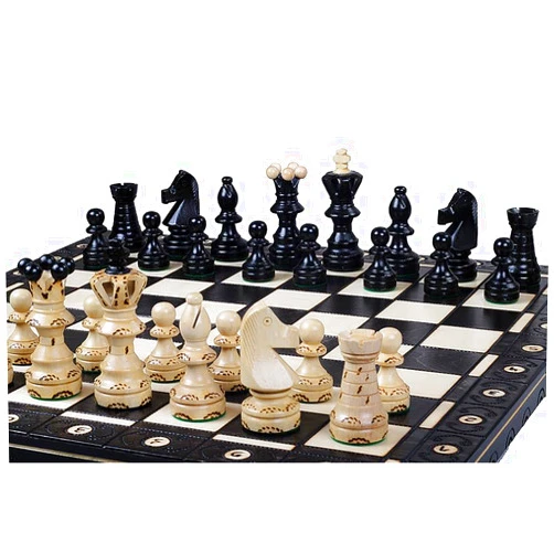 Chess and games shop Muba Beautiful Handcrafted Wooden Chess Set with Wooden Board and Handcrafted Chess Pieces - Gift idea Products (21