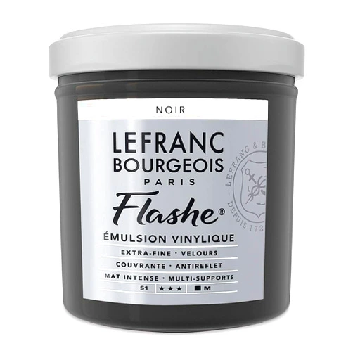 Lefranc Bourgeois Lefranc & Bourgeois - Flashe Matte Artist's Color - 125ml Jar - Black