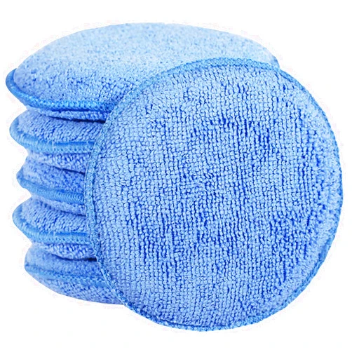 FONAROLL Microfiber Wax Applicator Pads, Car Wax Applicator, Buffing & Detail Polishing Foam Pads for Car Cleaning and Fine Polishing (5