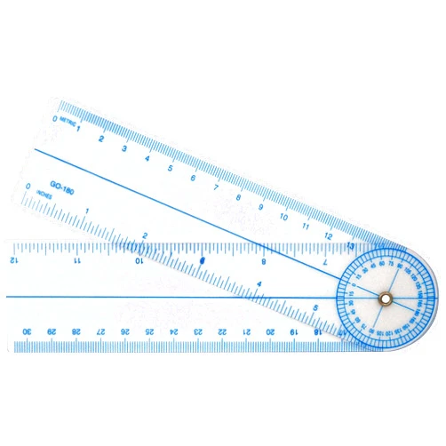 Westcott 7-Inch Goniometer Quick Angle Protractor Measuring Tool (GO-180)