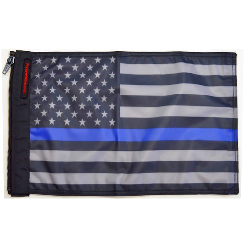Forever Wave USA Subdued Thin Blue Line Flag