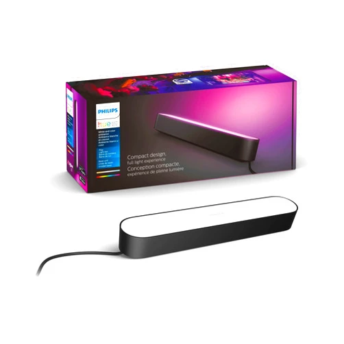 Philips Hue Smart Play Light Bar Base Kit, Black - White & Color Ambiance LED Color-Changing Light - 1 Pack - Requires Bridge - Control with App - Works with Alexa, Google Assistant and Apple HomeKit