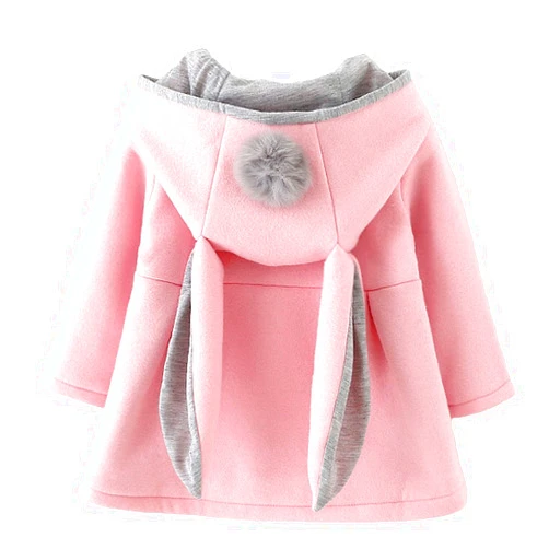 RJXDLT Baby Girl's Toddler Kids Fall Winter Coat Jacket Outwear Ear Hoodie Sweatshirt