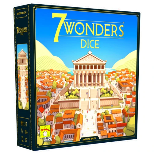 Repos Production 7 Wonders Dice Game - Build Marvels, Advance Science & Trade, Ancient Civilization Strategy Game for Families, Kids & Adults, Ages 10+, 3-7 Players, 30 Minute Playtime, Made by Repos Production
