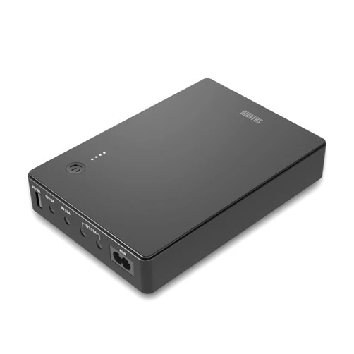 Shanqiu Mini UPS Battery Backup Uninterruptible Power Supply for Router, Modem, Security Camera with Input AC Output USB 5V DC 5V 9V 12V (74Wh)