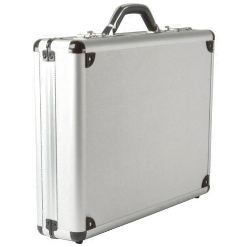 Alpine Swiss Aluminum Attache Case Padded Laptop Briefcase Combo Lock Hard Sided