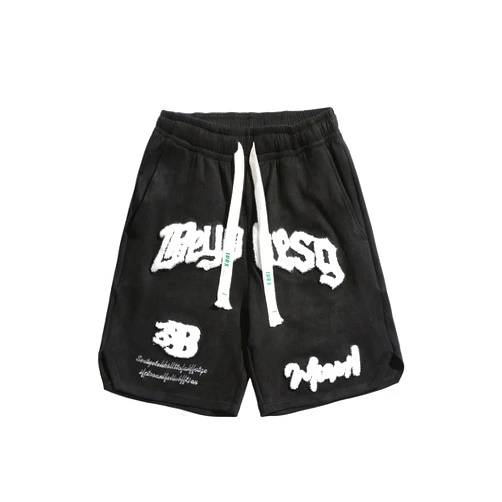 SOLY HUX Men's Sweat Shorts Letter Graphic Drawstring Elastic Waist Workout Shorts with Pockets