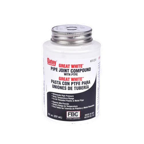 Oatey 31231 Pipe Joint Compound, 8 oz, White