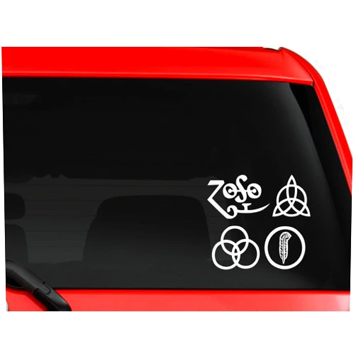 3LEGENDS LLC Led Zep. Cover Logo Symbols Rock Music Legends Decal Sticker 6