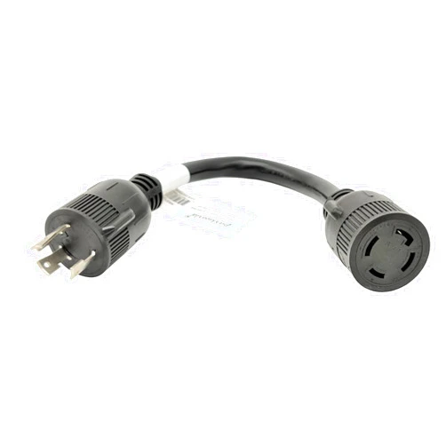 Parkworld 885125 Power Adapter Cord Twist Lock 30 AMP L6-30 Male Plug to 4-Prong Generator 30A Locking L14-30 Female Receptacle