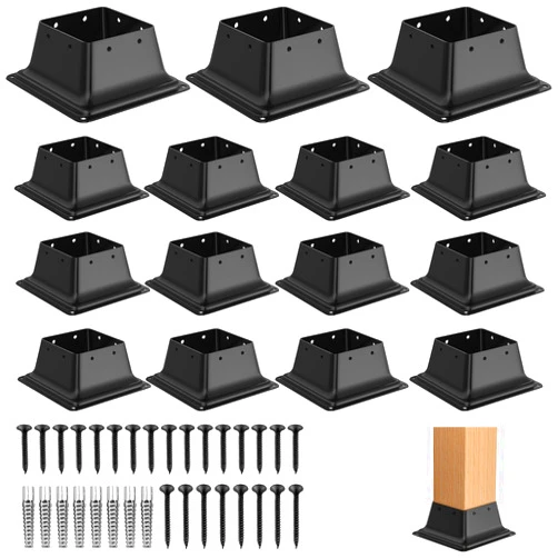 FMhotu 4x4 Post Base 3Pcs, Internal 3.6