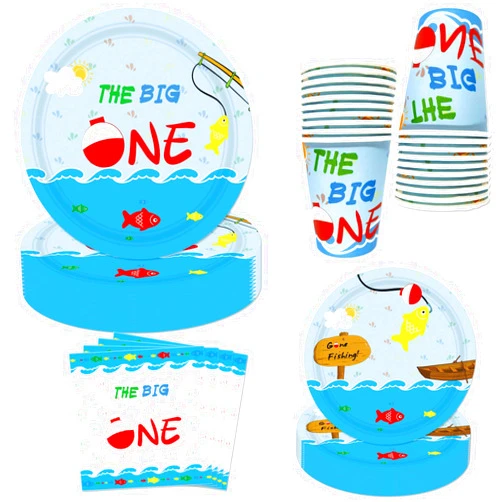LetDec Little Fisherman Party Tableware 9