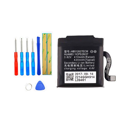 Vvsialeek HB512627ECW Replacement Battery Compatible with Huawei Watch 2 Pro 4G EO-DLXXU Watch GT LEO-B09 LE0-BX9 Leo-BX9 with Toolkit