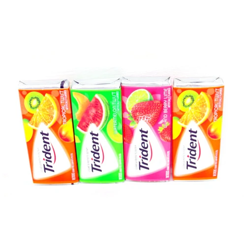 Trident Fruit Variety 4 (14 Stick) Pack - Tropical Twist, Watermelon Twist & Island Berry Lime BUNDLED!