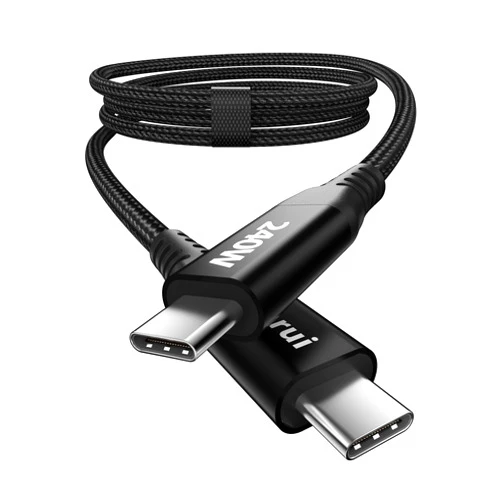 LDLrui 240W USB C Cable [3FT, 4Pack], High Wattage USB PD3.1 USBC to USBC Cable Type C Charger Fast Charging for iPhone 15/15Plus/15Pro/15Pro Max, MacBook Pro 2020, iPad Pro, Samsung Galasy S24, Switch