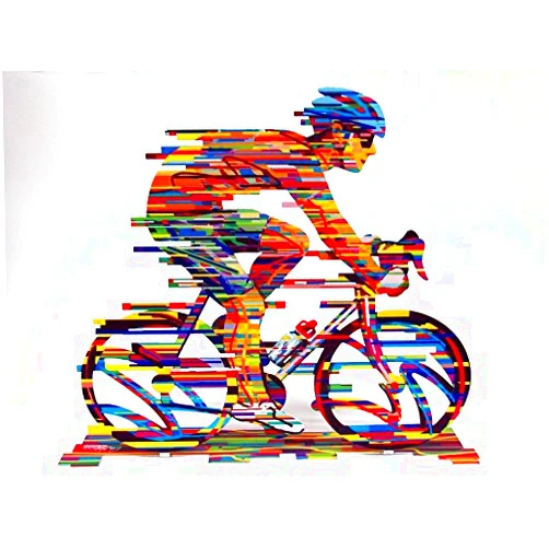 CHAMPION Bicycle Racer David Gerstein Modern Art CHAMPION Bicycle Racer Metal Sculpture Bike Pop Art