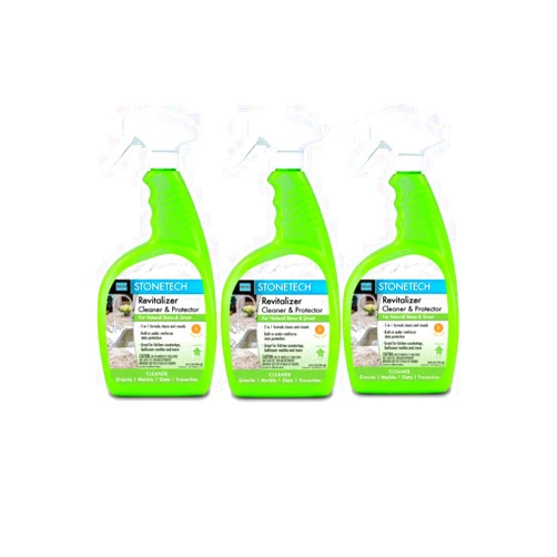 StoneTech Revitalizer, Cleaner & Protector for Tile & Stone, 24-Ounce (.710L) Spray Bottle, Citrus Scent, 3-Pack