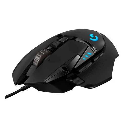 Logitech G502 HERO High Performance Wired Gaming Mouse, HERO 25K Sensor, 25,600 DPI, RGB, Adjustable Weights, 11 Programmable Buttons, On-Board Memory, PC / Mac