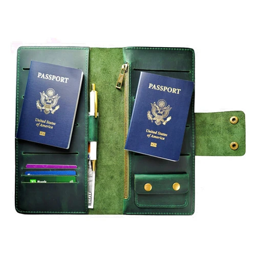 SHULGAstudio Family passport holder 6 leather Passport wallet multiple passport holder 5 Personalized passport wallet