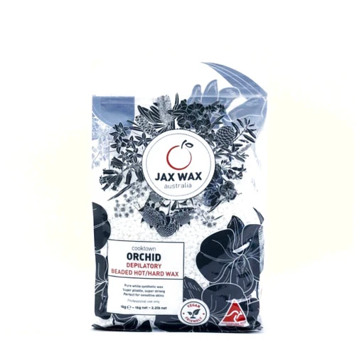 Jax Wax Australia Hard Wax Cooktown Orchid 2.2lbs - For Brazilian Waxing + Made for sensitive & fragile skin- Rose Fragrance