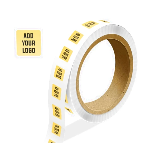 LabelsNstickers Custom Printed Standard Label Rolls - Rectangle - 3/8 x 1 1/2 - Gold Metallic Foil - 125 Labels/Roll