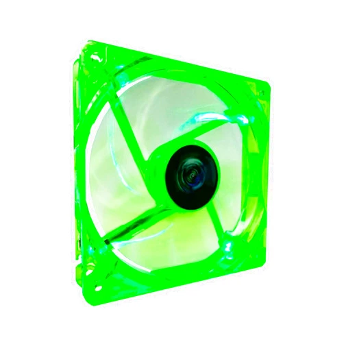 APEVIA CF12SL-UGN 120mm 4pin Molex + 3pin Motherboard Silent Green LED Case Fan