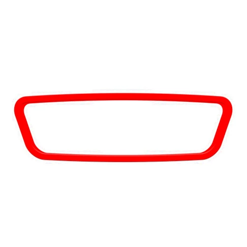 MLAHUIER Car Rear View Mirror Protector Frame, Rearview Mirror Decor Edge Guard Compatible with Model 3 Y, Silicone Interior Rearview Mirror Decorative Accessories(Red)