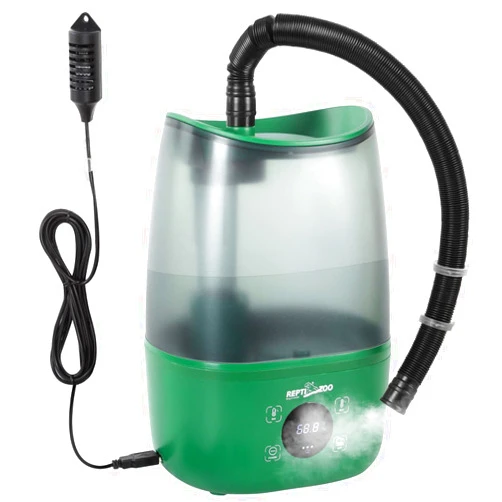 REPTIZOO Reptile Humidifier Fogger, 4L Large Reptile Fogger with Humidity Control, Terrarium Humidifiers with Extended Tube Automatic Reptile Misting System for Reptiles Amphibians Herps Vivarium