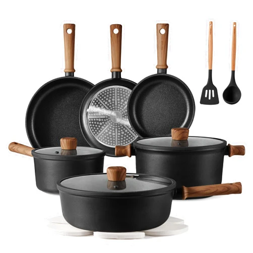 CAROTE Nonstick Pots and Pans,Cookware Set 16pcs Kitchen Cooking Sets, Pot and Pan Non Stick w/Frying pan