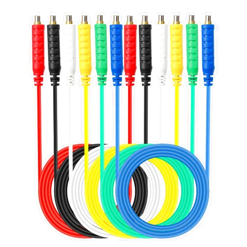 Sumnacon Magnetic Jumper Wires - 6pc Silicon Soft Flexible Magnetic Leads for Testing 30VAC 5A 20AWG Jumper Test Wires for HVAC Professionals