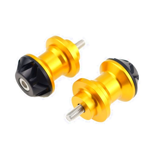 AFGIFT Fit for FZ1 FZ6 FZ6R FZ8 YZF-R1 YZF-R3 YZF-R6 YZF-R25 YZF R1 R3 R6 R25 R7 Swingarm Spools Stand Screws Slider 6MM (Color : Gold)